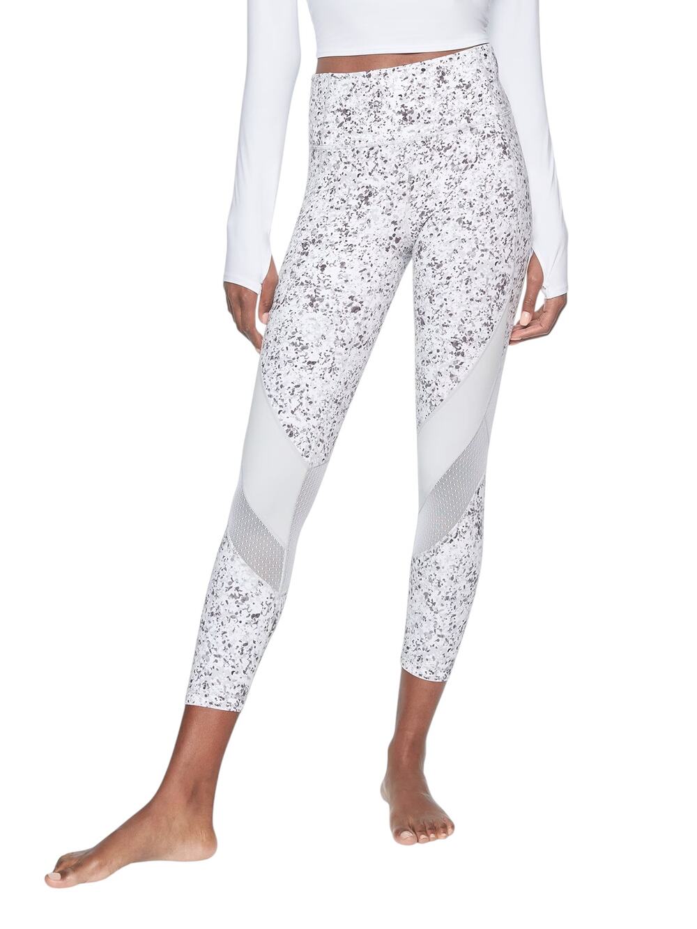 Athleta Sandstone Salutation 7/8 Length Workout Butter Soft Leggings Size Large